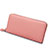 Universal Lichee Pattern Leather Wristlet Wallet Handbag Case H25 Pink