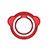 Universal Mobile Phone Magnetic Finger Ring Stand Holder H16 Red