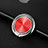 Universal Mobile Phone Magnetic Finger Ring Stand Holder Z11 Red
