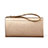 Universal Silkworm Leather Wristlet Wallet Handbag Case Gold