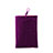 Universal Sleeve Velvet Bag Case Pocket Purple