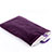 Universal Sleeve Velvet Bag Case Pocket Purple