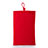 Universal Sleeve Velvet Bag Case Pocket Red