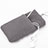 Universal Sleeve Velvet Bag Case Tow Pocket Gray