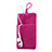 Universal Sleeve Velvet Bag Case Tow Pocket Hot Pink
