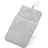 Universal Sleeve Velvet Bag Pouch Tow Pocket Silver