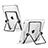 Universal Tablet Stand Mount Holder T20 for Apple iPad 3 Black