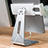 Universal Tablet Stand Mount Holder T24 for Apple iPad Mini Silver