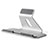 Universal Tablet Stand Mount Holder T25 for Apple iPad Mini 4 Silver