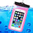 Universal Waterproof Case Dry Bag Underwater Shell W04 Pink