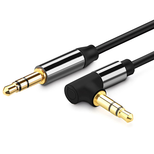 3.5mm Male to Male Stereo Aux Auxiliary Audio Extension Cable A10 Black