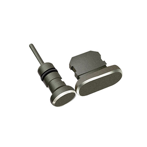 Anti Dust Cap Lightning Jack Plug Cover Protector Plugy Stopper Universal J01 for Apple iPad 10.2 (2020) Black
