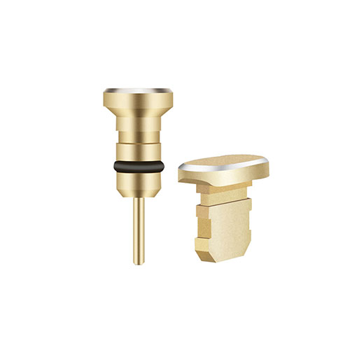 Anti Dust Cap Lightning Jack Plug Cover Protector Plugy Stopper Universal J01 for Apple iPad 10.2 (2020) Gold