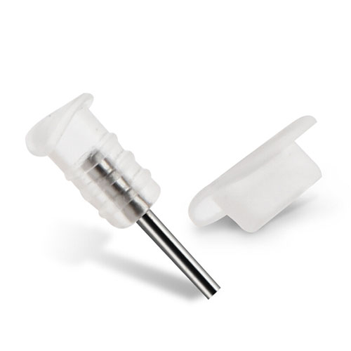 Anti Dust Cap Lightning Jack Plug Cover Protector Plugy Stopper Universal J03 for Apple iPad 10.2 (2020) White