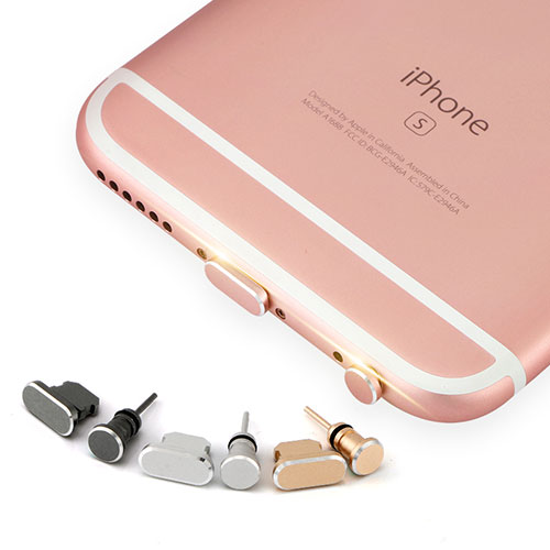 Anti Dust Cap Lightning Jack Plug Cover Protector Plugy Stopper Universal J04 for Apple iPad 10.2 (2020) Rose Gold
