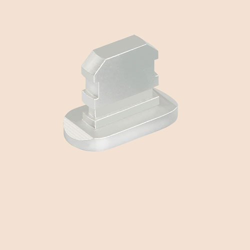 Anti Dust Cap Lightning Jack Plug Cover Protector Plugy Stopper Universal J06 for Apple iPad Mini 5 (2019) Silver