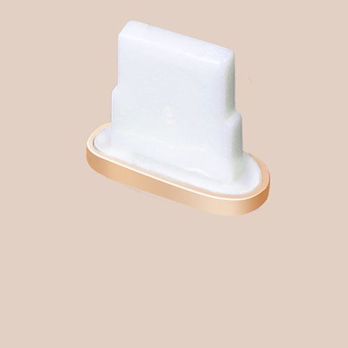 Anti Dust Cap Lightning Jack Plug Cover Protector Plugy Stopper Universal J07 for Apple iPad Mini 5 (2019) Gold
