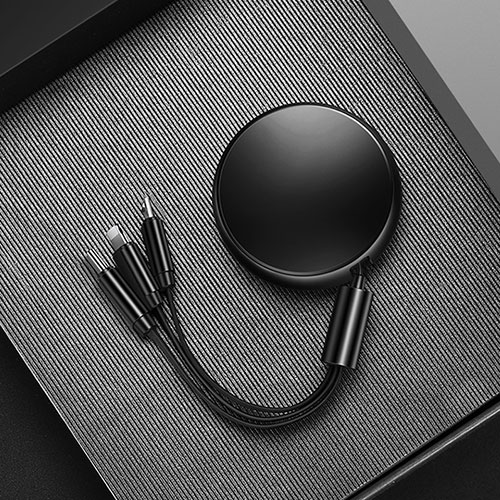 Charger Lightning USB Data Cable Charging Cord and Android Micro USB C09 for Apple iPod Touch 5 Black