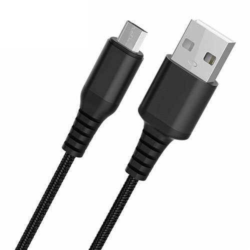 Charger Micro USB Data Cable Charging Cord Android Universal A06 Black