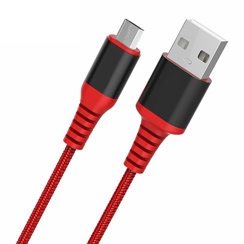 Charger Micro USB Data Cable Charging Cord Android Universal A06 Red