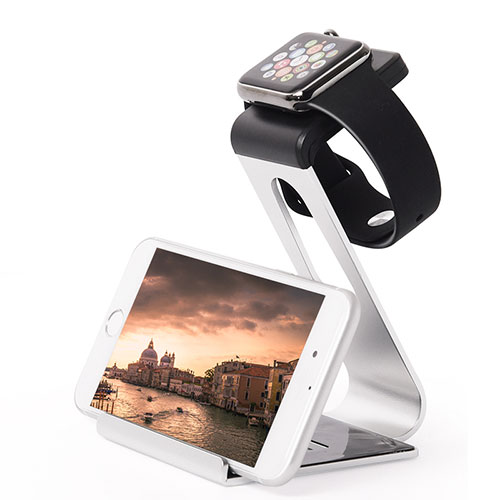 Charger Stand Holder Charging Docking Station C02 for Apple iWatch 2 38mm Silver