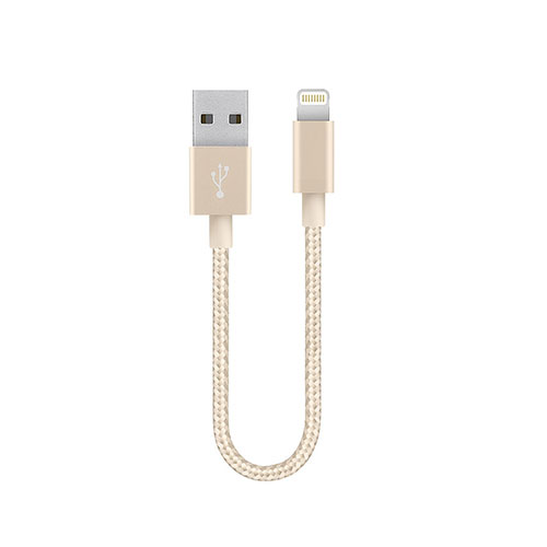 Charger USB Data Cable Charging Cord 15cm S01 for Apple iPad 10.2 (2020) Gold