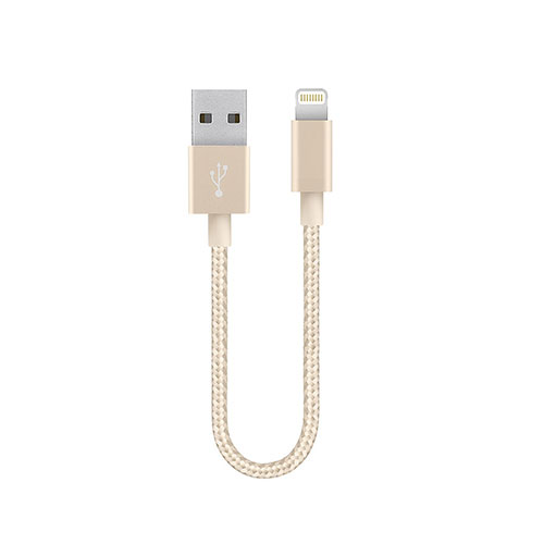 Charger USB Data Cable Charging Cord 15cm S01 for Apple iPad Air 10.9 (2020) Gold