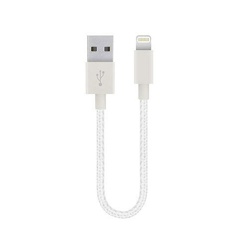 Charger USB Data Cable Charging Cord 15cm S01 for Apple iPad Air White