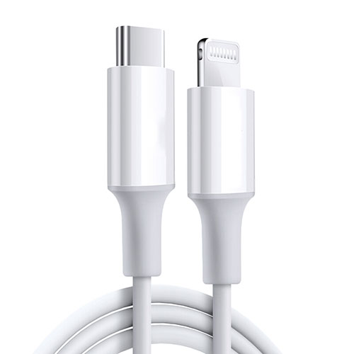 Charger USB Data Cable Charging Cord C02 for Apple iPhone 14 Plus White