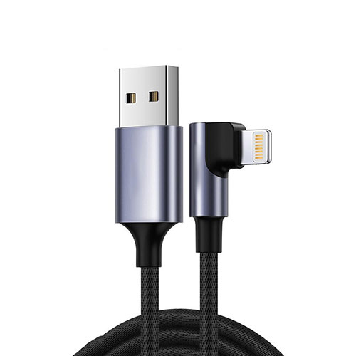 Charger USB Data Cable Charging Cord C10 for Apple iPhone 13 Pro Black