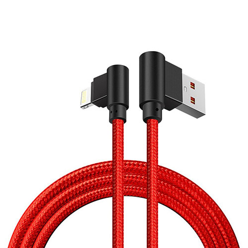 Charger USB Data Cable Charging Cord D15 for Apple iPad 10.2 (2020) Red