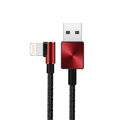 Charger USB Data Cable Charging Cord D19 for Apple iPad 10.2 (2020) Red