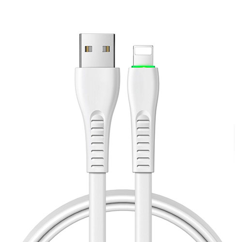 Charger USB Data Cable Charging Cord D20 for Apple iPhone 14 Pro White