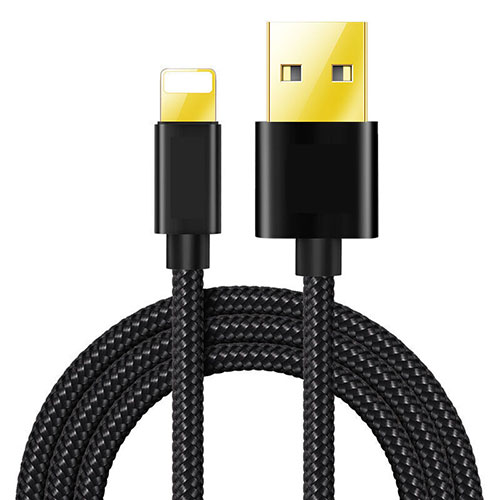 Charger USB Data Cable Charging Cord L02 for Apple iPad Air Black