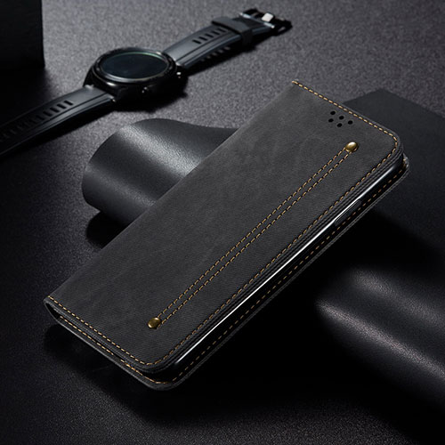 Cloth Case Stands Flip Cover B01S for Huawei P40 Black