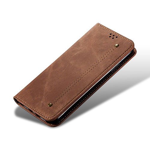 Cloth Case Stands Flip Cover B03S for Samsung Galaxy S21 Plus 5G Brown