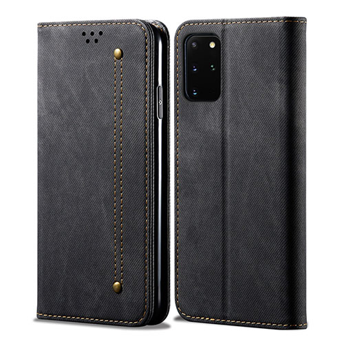 Cloth Case Stands Flip Cover for Samsung Galaxy S20 Plus 5G Black