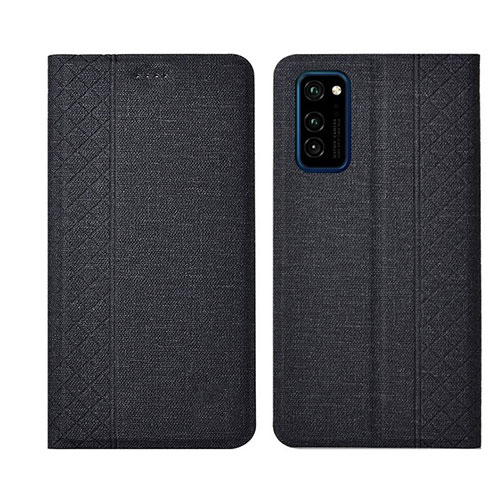 Cloth Case Stands Flip Cover H01 for Huawei Honor V30 Pro 5G Black