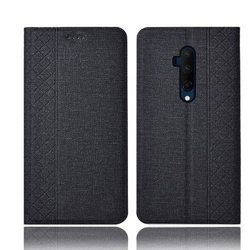 Cloth Case Stands Flip Cover H01 for OnePlus 7T Pro Black