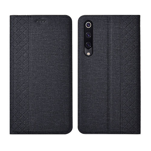 Cloth Case Stands Flip Cover H01 for Xiaomi Mi A3 Black
