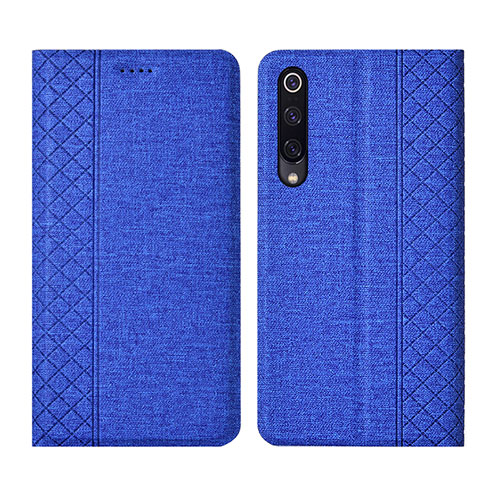 Cloth Case Stands Flip Cover H01 for Xiaomi Mi A3 Blue