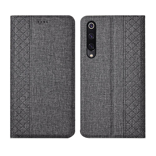 Cloth Case Stands Flip Cover H01 for Xiaomi Mi A3 Gray