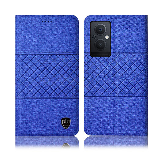 Cloth Case Stands Flip Cover H13P for OnePlus Nord N20 5G Blue