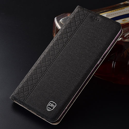 Cloth Case Stands Flip Cover H13P for Samsung Galaxy S21 5G Black