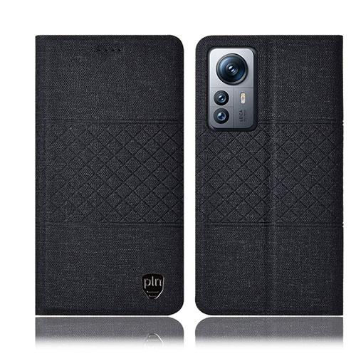 Cloth Case Stands Flip Cover H13P for Xiaomi Mi 12 Lite 5G Black