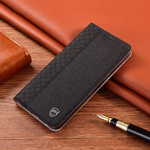 Cloth Case Stands Flip Cover H14P for Xiaomi Poco F4 GT 5G Black