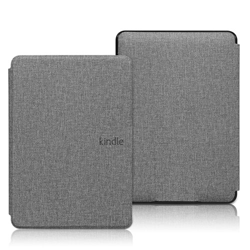 Cloth Case Stands Flip Cover L01 for Amazon Kindle 6 inch Gray