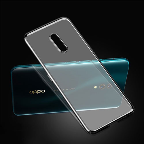 Custodia Ultra Sottile Trasparente Rigida Cover per Oppo Realme X Nero