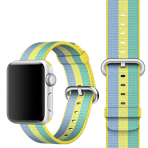 Fabric Bracelet Band Strap for Apple iWatch 5 40mm Yellow