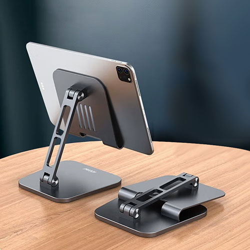 Flexible Tablet Stand Mount Holder Universal D13 for Samsung Galaxy Tab S7 Plus 5G 12.4 SM-T976 Black